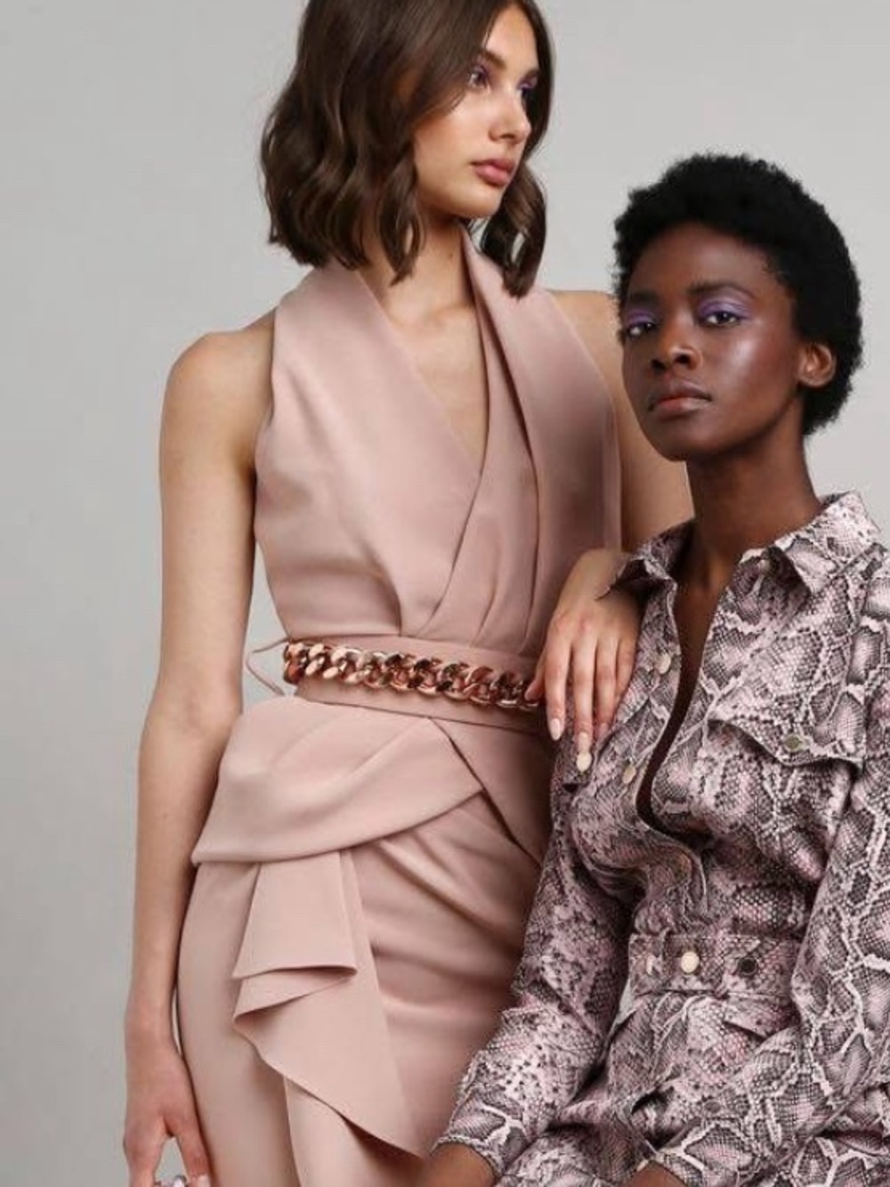 Ralph & Russo Pink Belted Tank Top